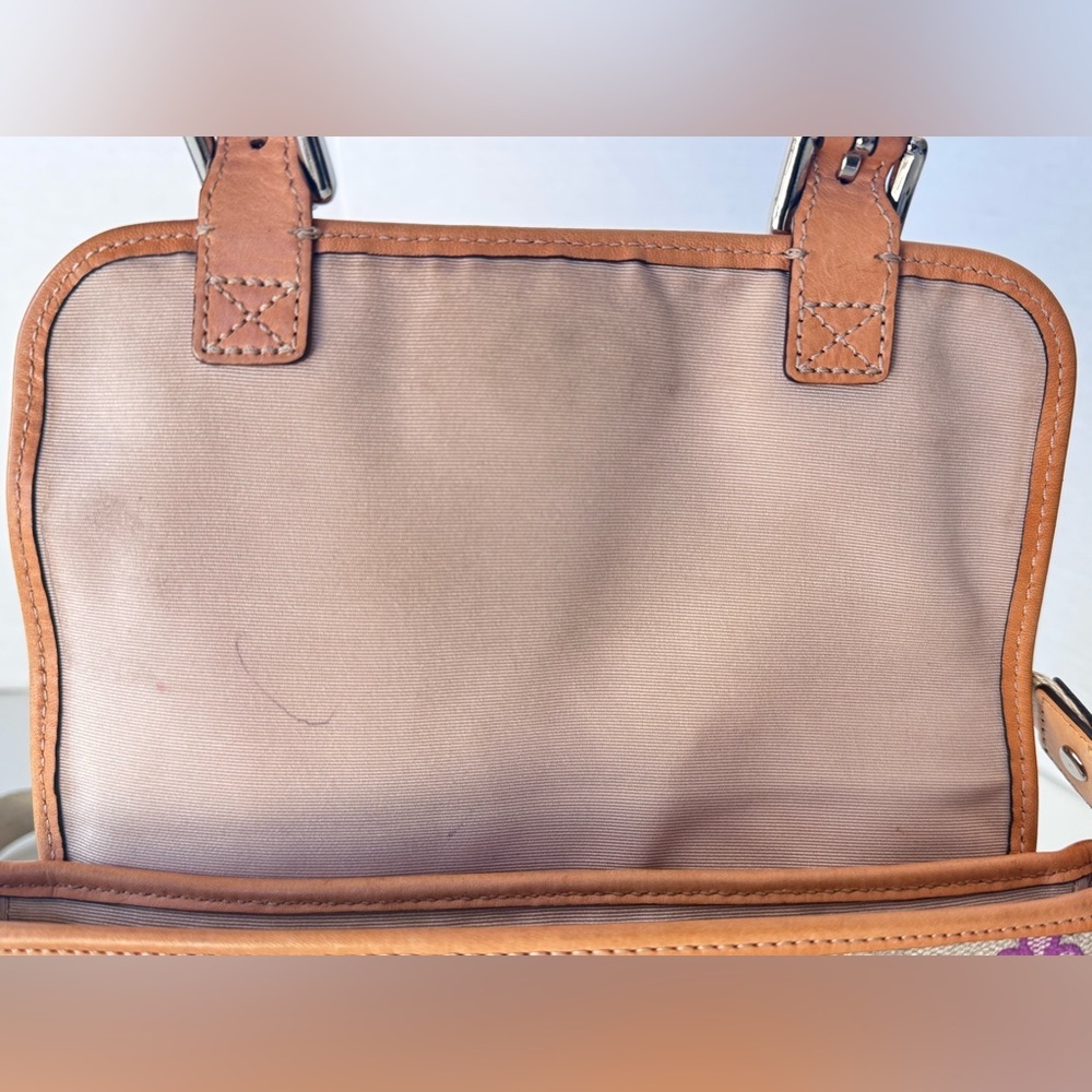 Coach Peyton Signature Clover Field Messenger Bag Crossbody Purse Bag - Picture 5 of 14